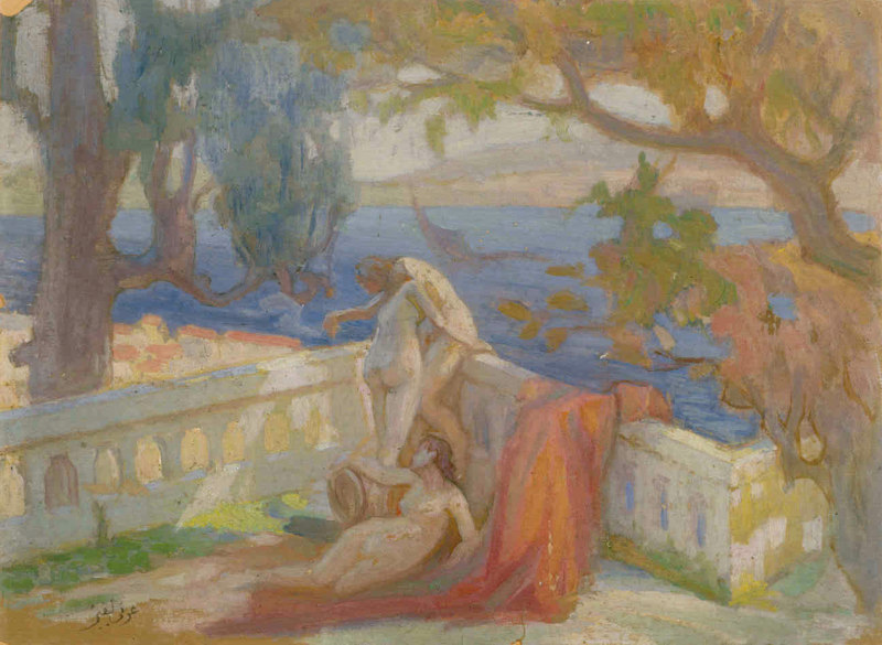 Balkonda  Gen Kadn - Tree Young Women on Balcony